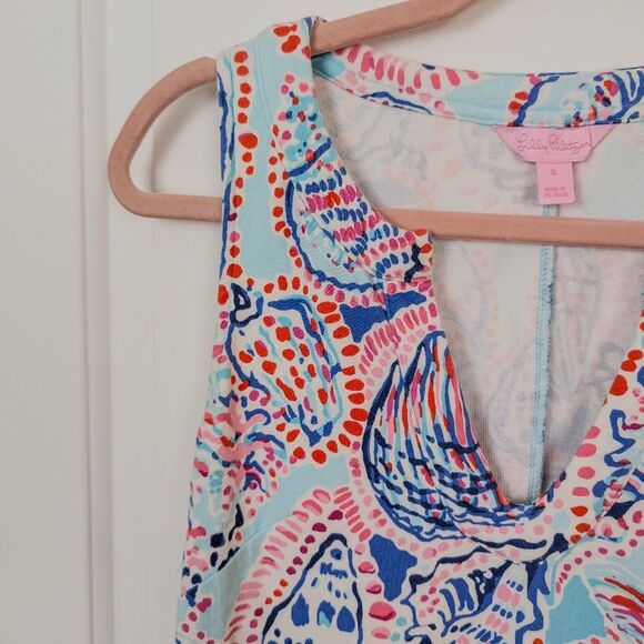 Lilly Pulitzer | Multicolor Seashell Shift Dress Size Small - Picture 4 of 11